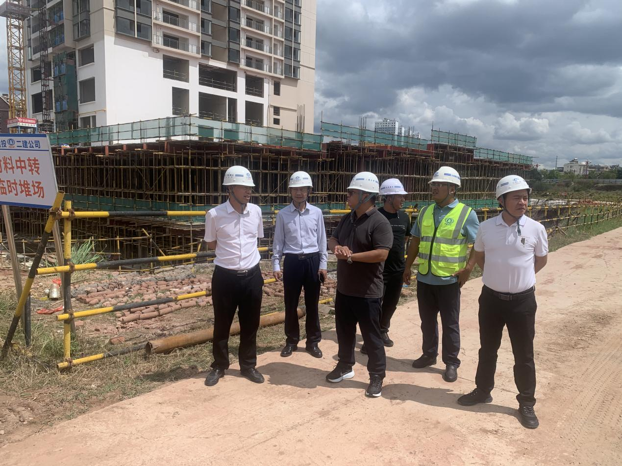 【搶抓黃金期 奮戰(zhàn)100天】陳定華、董學友到楚雄新航鴻雅房地產(chǎn)開發(fā)建設(shè)項目（3#、5#、6#）調(diào)研