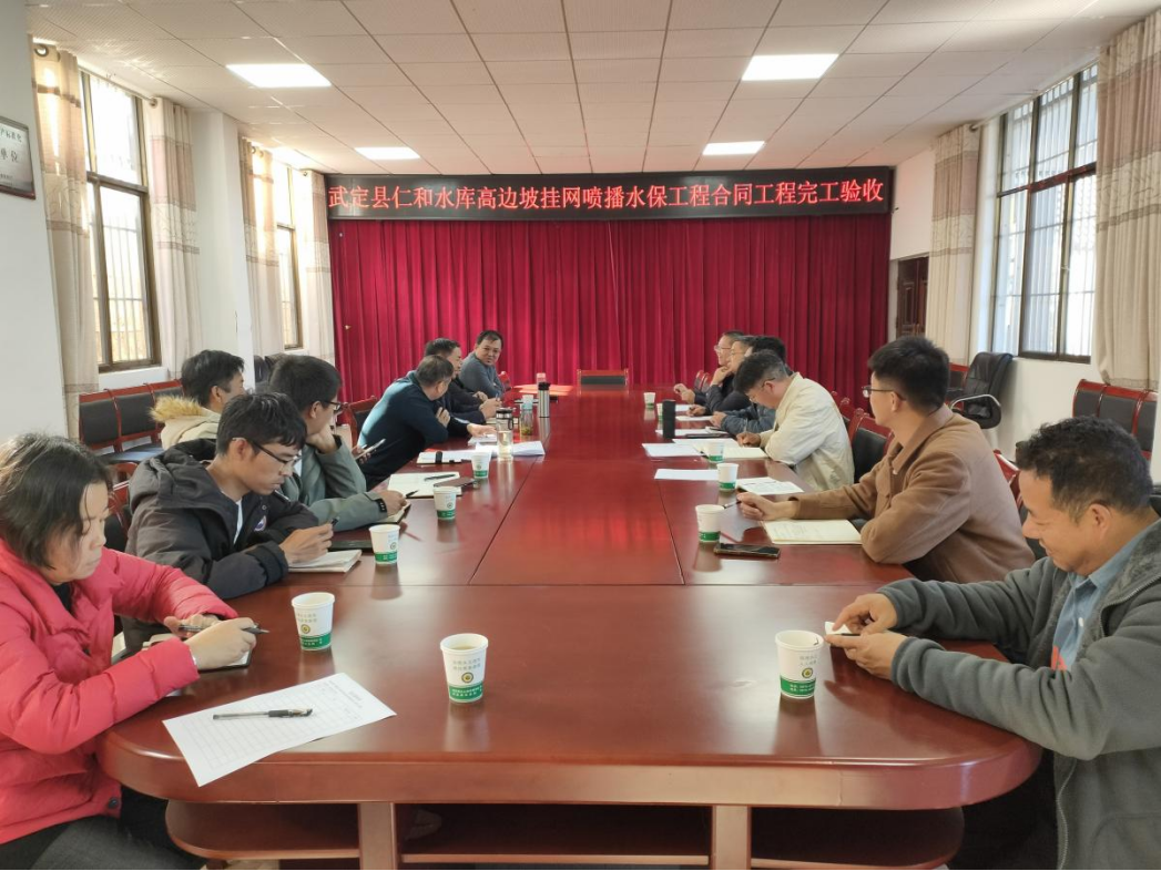 【百日攻堅】武定縣仁和水庫高邊坡掛網(wǎng)噴播水保項目順利通過竣工驗收